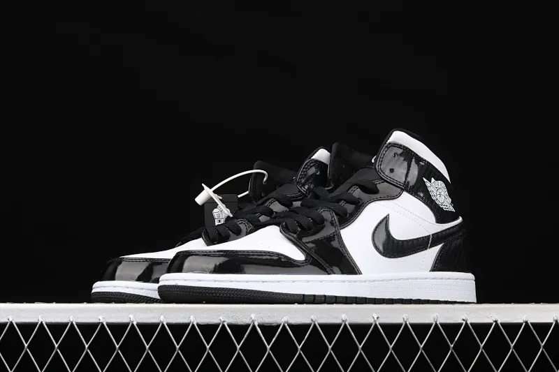 All Categories Air Jordan Jordan Series Basketball Shoes Air Jordan 1 Mid Air Jordan 1 Mid "All-Star" AJ1 Joe 1 China All-Star Black and White Patent Leather Mid-top Versatile Casual Sports Shoes DD1649-001